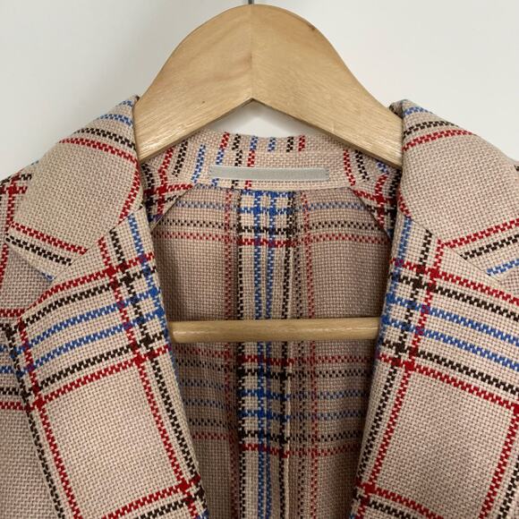 Boglioli Italy Jacket Unstructured Unlined Plaid Blazer Womens 42 IT US 6 - Picture 8 of 16